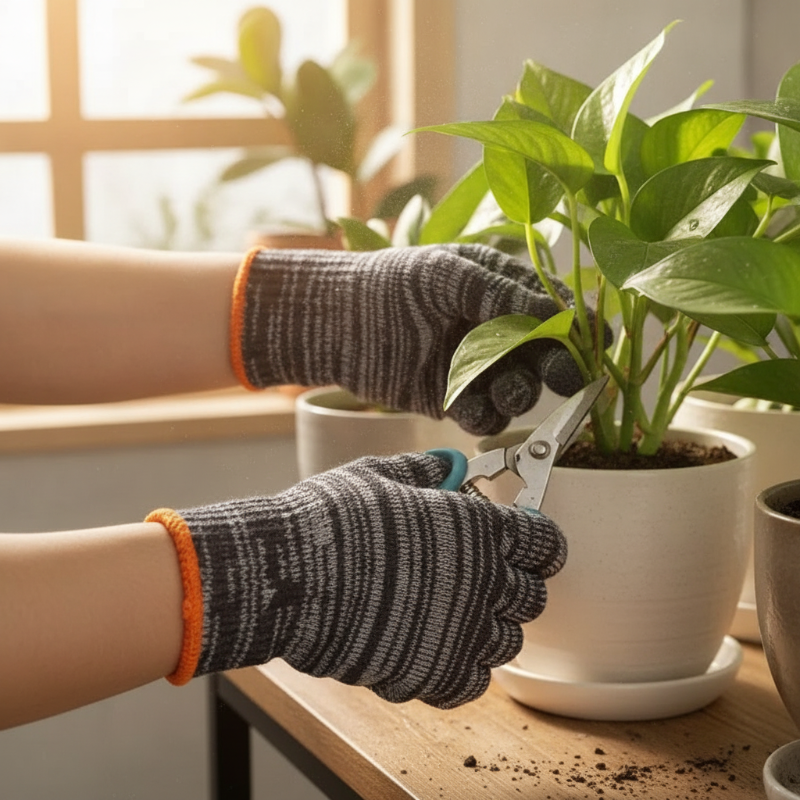🧤 Gants de travail de protection résistants, tricotés, calibre 10 🛠️