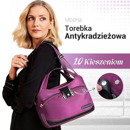 Modna torebka antykradzieżowa o dużej pojemności