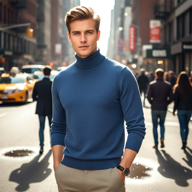 ✨Pull col roulé premium unisexe pour homme