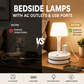 ⏰ 💡 Lampka nocna z USB i gniazdkami – oświetlenie i ładowanie w jednym! 🔌