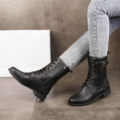👢 Confort & Maintien | Bottines Femme en Cuir à Fermeture Latérale
