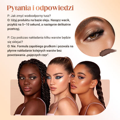 🔥Kup 1 otrzymaj 2 gratis✨Wodoodporny, odporny na rozmazywanie tusz do rzęs wydłużający