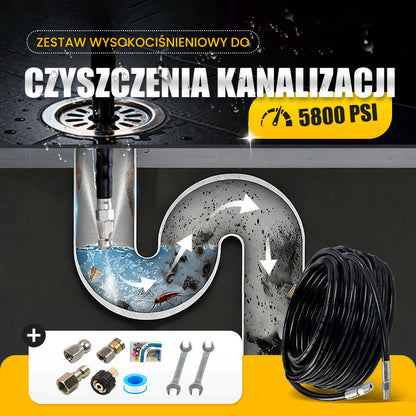 🔧Zestaw do czyszczenia rurociągów wysokociśnieniowych