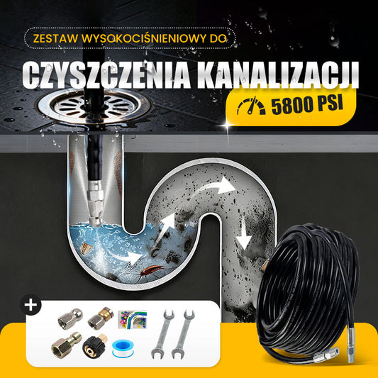 🔧Zestaw do czyszczenia rurociągów wysokociśnieniowych