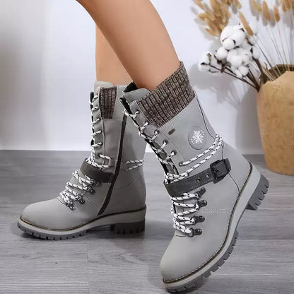 Bottes de neige étanches pour femme jusqu'aux genoux