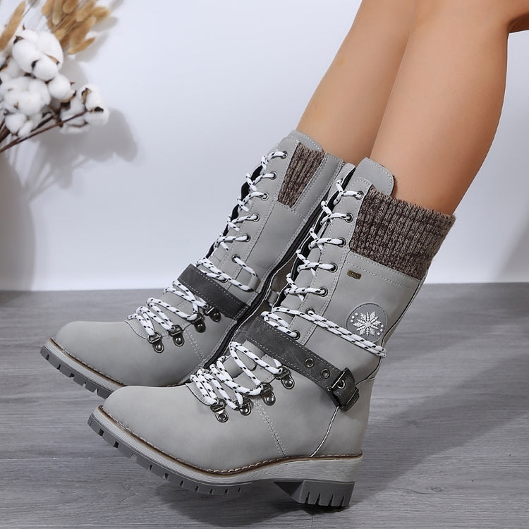 Bottes de neige étanches pour femme jusqu'aux genoux