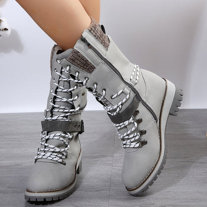 Bottes de neige étanches pour femme jusqu'aux genoux