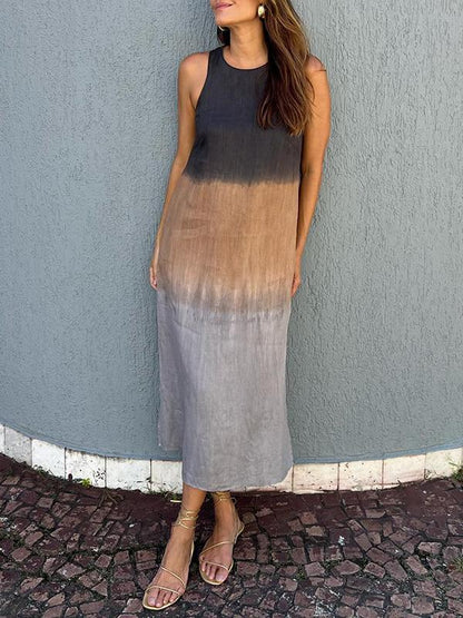 Bawełniana sukienka tie-dye
