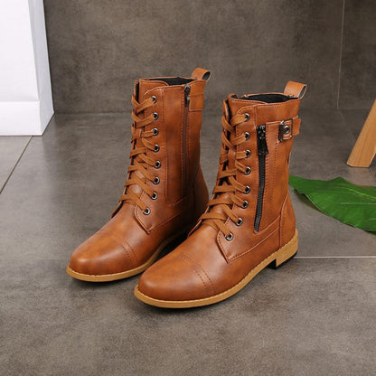 👢 Confort & Maintien | Bottines Femme en Cuir à Fermeture Latérale