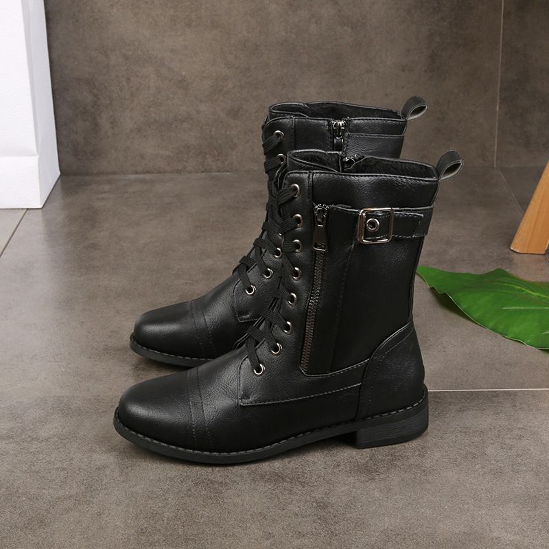 👢 Confort & Maintien | Bottines Femme en Cuir à Fermeture Latérale