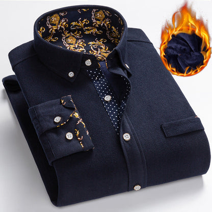 🔥 Black Friday : 50 % de réduction ! Chemise d’hiver en velours côtelé pour homme – Polaire épaisse, anti-rides & 4-en-1 (formel/décontracté) ✨🧥