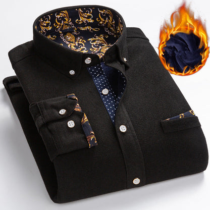 🔥 Black Friday : 50 % de réduction ! Chemise d’hiver en velours côtelé pour homme – Polaire épaisse, anti-rides & 4-en-1 (formel/décontracté) ✨🧥