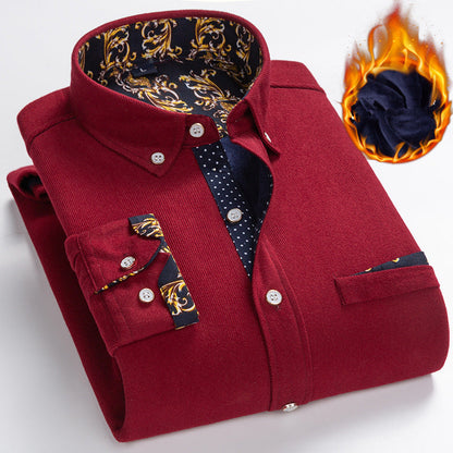 🔥 Black Friday : 50 % de réduction ! Chemise d’hiver en velours côtelé pour homme – Polaire épaisse, anti-rides & 4-en-1 (formel/décontracté) ✨🧥