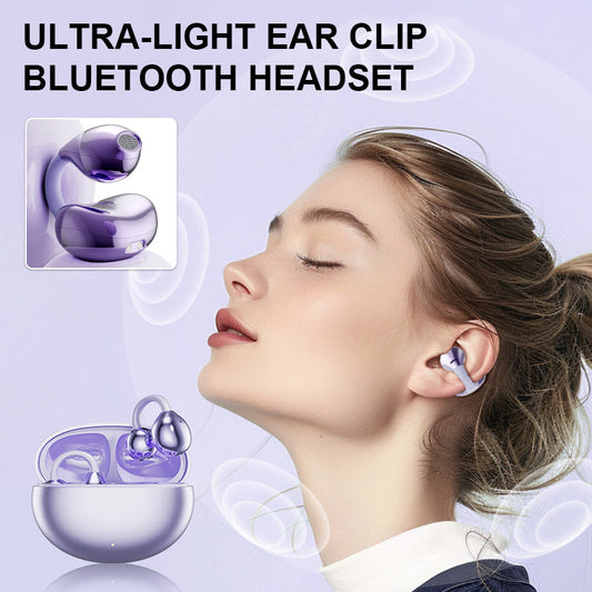 🎧Ultralekki zestaw słuchawkowy Bluetooth z klipsem na ucho