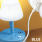 Łagodna dla oczu lampa stołowa z gniazdem zasilającym