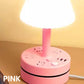 Łagodna dla oczu lampa stołowa z gniazdem zasilającym