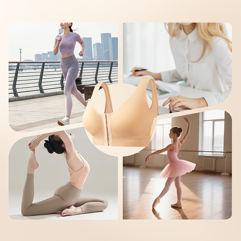 【1+1 offert】Soutien-gorge sans armature pour femme avec fermeture avant