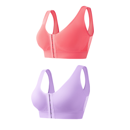 【1+1 offert】Soutien-gorge sans armature pour femme avec fermeture avant