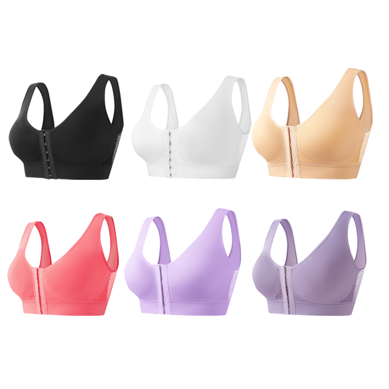 【1+1 offert】Soutien-gorge sans armature pour femme avec fermeture avant
