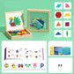 🎄Idealny prezent świąteczny🎁 Drewniany zestaw puzzli magnetycznych🧠🧩