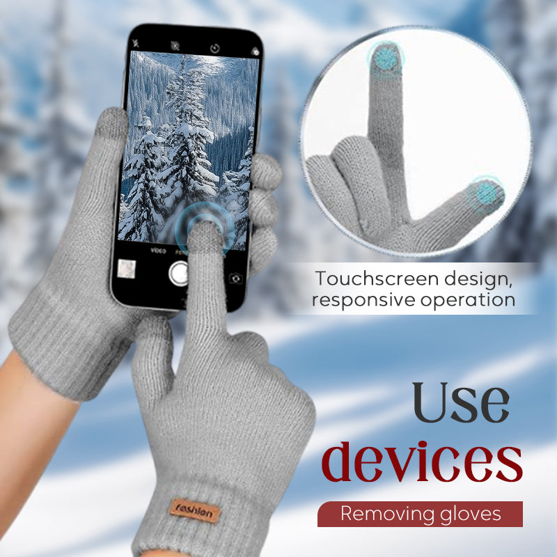 💖50% de réduction💖Gants Tactiles Chauds en Tricot Thermique