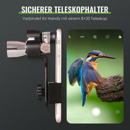 🔥 Mała lornetka kieszonkowa z uchwytem na smartfon