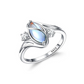 ✨💍 Kup 1, otrzymasz 1 GRATIS 🔥 Geometryczny owalny pierścionek z kamieniem księżycowym i cyrkoniami – mistyczny, olśniewający i ponadczasowo elegancki! 🌙✨