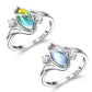✨💍 Kup 1, otrzymasz 1 GRATIS 🔥 Geometryczny owalny pierścionek z kamieniem księżycowym i cyrkoniami – mistyczny, olśniewający i ponadczasowo elegancki! 🌙✨