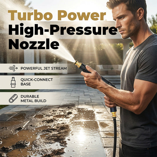 Wysokociśnieniowa dysza wodna z bezpośrednim strumieniem – Myj w domu, oszczędzaj dużo!