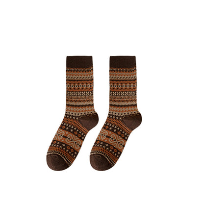 Chaussettes de style ethnique rétro