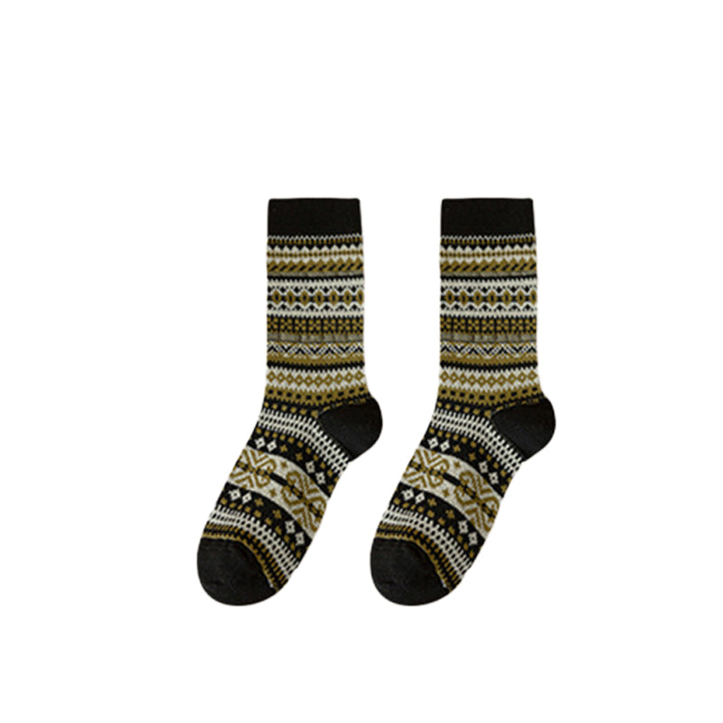 Chaussettes de style ethnique rétro