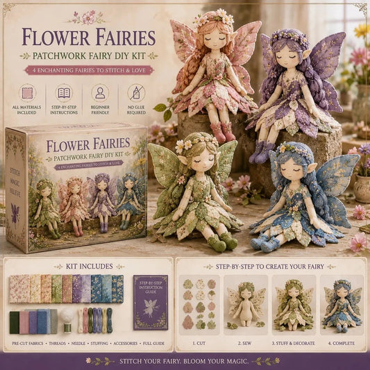 🔥OSTATNI DZIEŃ – 49% ZNIŻKI🧵Kolekcja „Fairy Patchwork” do samodzielnego wykonania