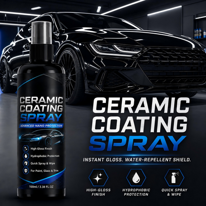 🚗✨ Nano-ceramiczna powłoka w sprayu – hydrofobowa ochrona lakieru samochodowego i lustrzany połysk