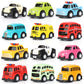🚗 50% ZNIŻKI! 🎨 Zestaw 12 miniaturowych autek z postaciami z bajek – Żywe kolory, gładko toczące się kółka i wytrzymały ABS – Idealny na prezenty na przyjęcia i dla kolekcjonerów ✨