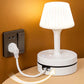 ⏰ 💡 Lampka nocna z USB i gniazdkami – oświetlenie i ładowanie w jednym! 🔌