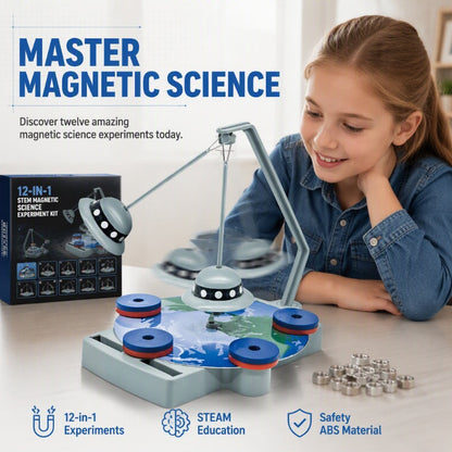 🧲 12-w-1 zestaw pociągów magnetycznych – zabawa STEM dla dzieci