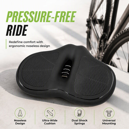 Oversized Noseless Bike Seat Cushion
