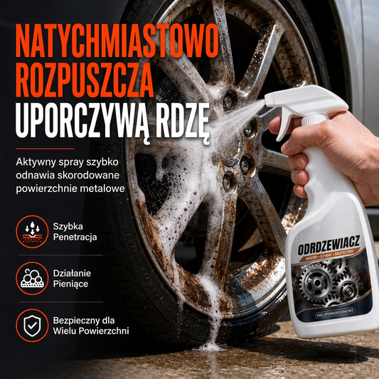 Spray do usuwania rdzy z metalu i luzowania śrub