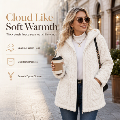👚✨ Cardigan décontracté en tissu moelleux unie pour femme✨
