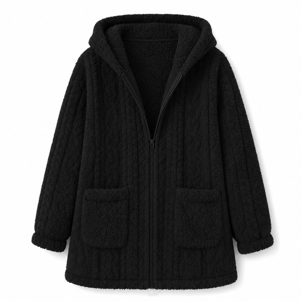 👚✨ Cardigan décontracté en tissu moelleux unie pour femme✨