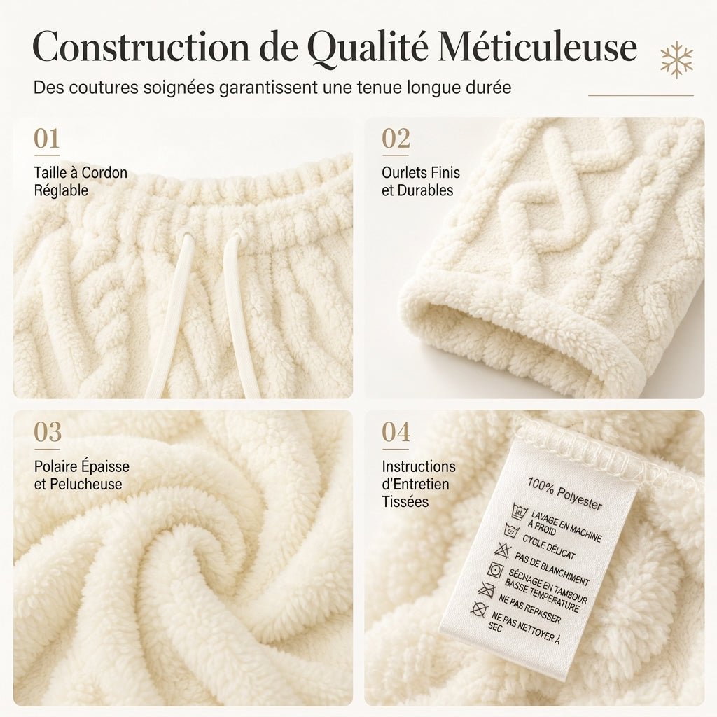 🔥Pantalons de détente décontractés pour femme doublés de flanelle chaude