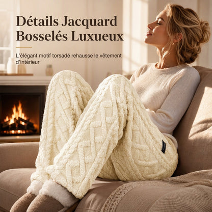 🔥Pantalons de détente décontractés pour femme doublés de flanelle chaude
