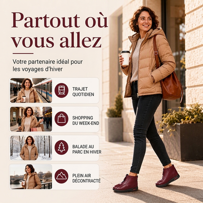 ❄️👢 Bottines d'hiver fourrées pour femme | Chaudes, confortables et antidérapantes ✨
