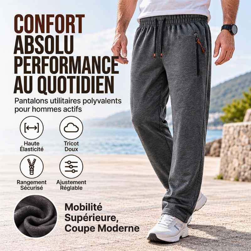 📢📢50 % DE RÉDUCTION !! ⏰Pantalon de survêtement thermique confortable d'hiver pour homme