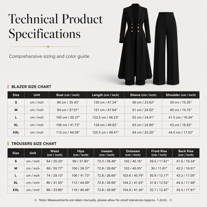 📢📢50 % DE RÉDUCTION !! ⏰Ensemble élégant d'automne pour femme, composé de deux pièces : un manteau rétro à manches longues et un pantalon sobre