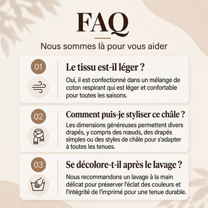 🧣 Écharpe-châle polyvalente et légère à imprimé léopard 🐆✨ – 50 % de réduction | Garantie « satisfait ou remboursé » de 30 jours