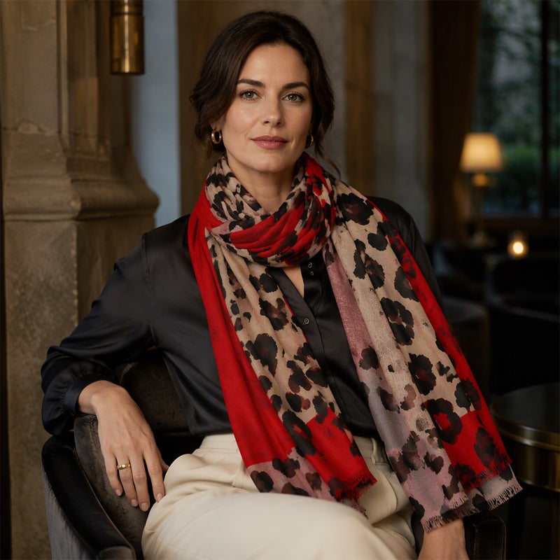 🧣 Écharpe-châle polyvalente et légère à imprimé léopard 🐆✨ – 50 % de réduction | Garantie « satisfait ou remboursé » de 30 jours