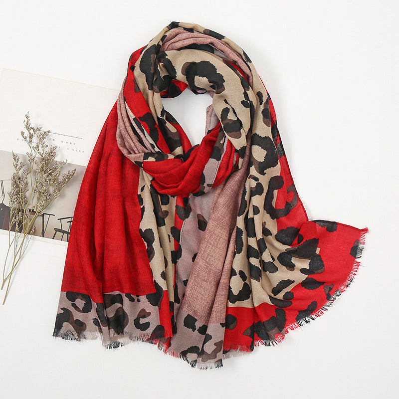🧣 Écharpe-châle polyvalente et légère à imprimé léopard 🐆✨ – 50 % de réduction | Garantie « satisfait ou remboursé » de 30 jours