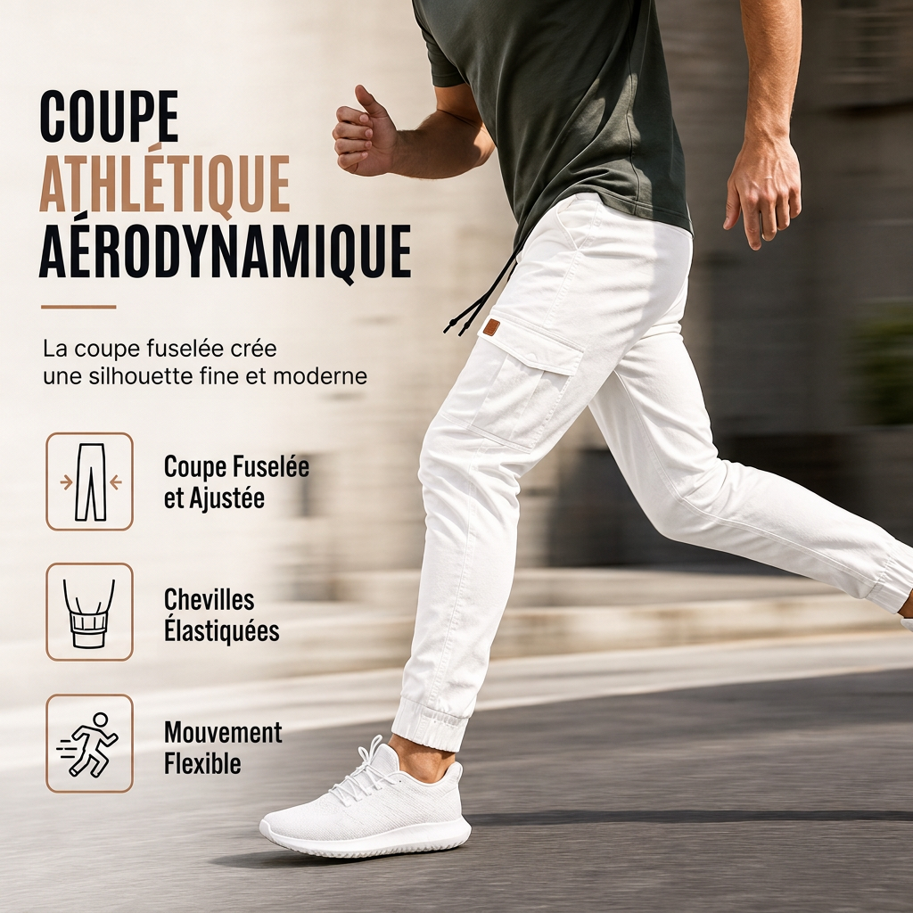 🎁Soldes ! Prix cassés🌍Pantalon Jogger Cargo Unisexe Couleur Unie Décontracté