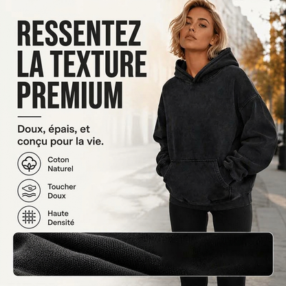 Sweat à capuche ample unisexe
